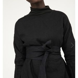 Elizabeth Suzann Asawa tie belt mid weight linen